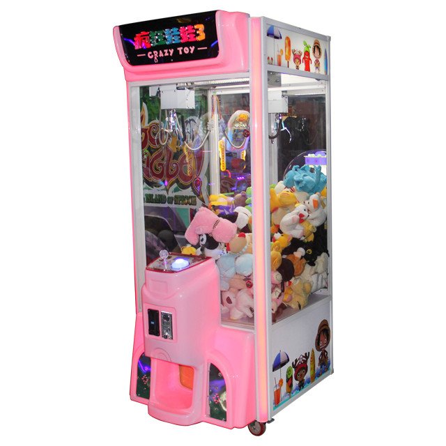 Best Toy Claw Machine For Sale|Coin Operated Crazy Toy 3 Claw Machine Made In China