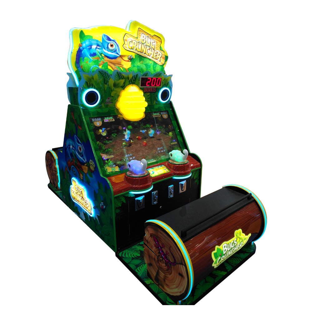 bug cruncher kids video arcade shooting game machine - YUTO Games