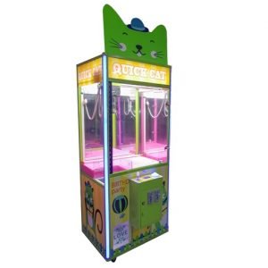 quick cat mini wooden claw crane game machine