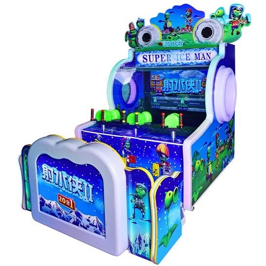 super iceman water shooting game machine