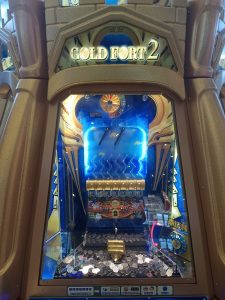 Gold Fort 2 Coin Pusher Redemption Game Machine