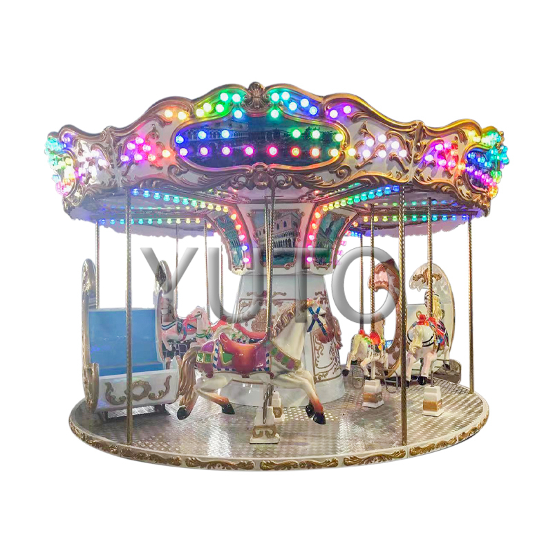 Best Carousel Ride For Sale|12 Seats Merry Gose Round|Amusement Park Rides For Sale