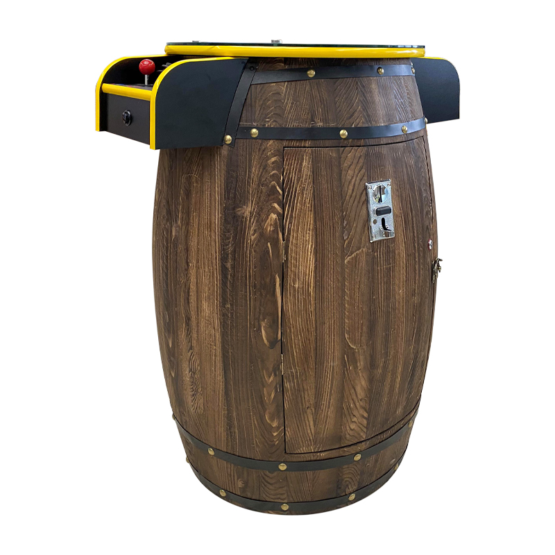 2022 Best whiskey Barrel Arcade Game Machine For Sale|Wine Barrel Arcade Table Made In China