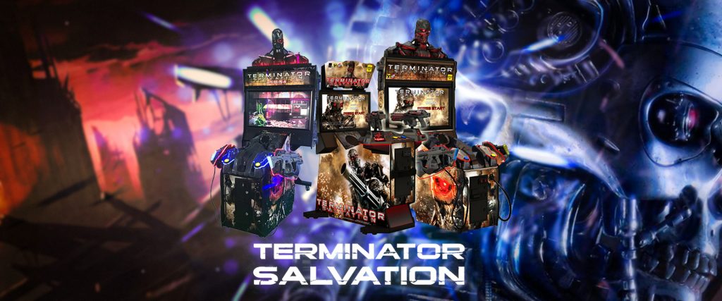 Terminator Salvation Video Shooting Gun Simulator Arcade Game Machine