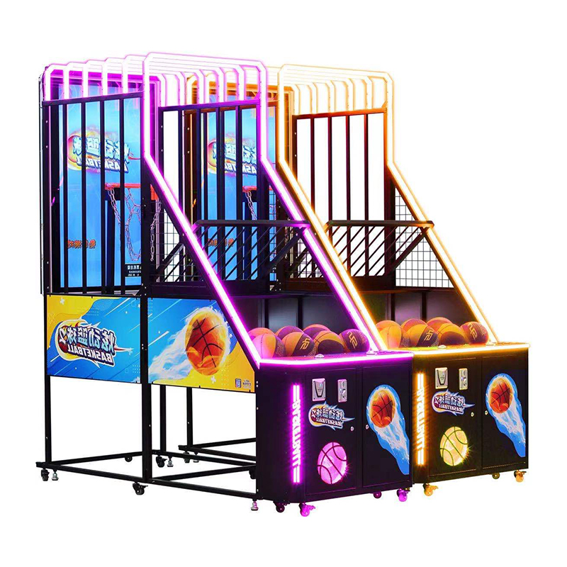 Lightening Arcade Screen Basketball Game Machine Basketball Arcade Game With Screen