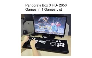 Pandora’s Box 3 HD- 2650 Games In 1 Games List