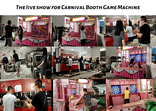 The Iive show for Carnival Booth Game Machine