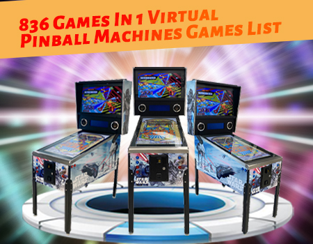 836 Games In 1 Virtual Pinball Machines virtual pinball games list