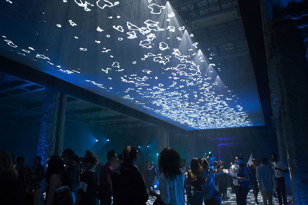 interactive ceiling projection