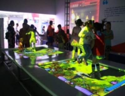 Interactive Projection Trampoline