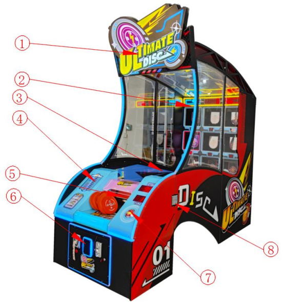 Best Price Disc Throwing Game Arcade Machine For Sale Made In China