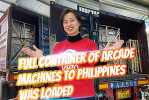 Full Container of Arcade Machines to Philippines was loaded