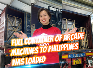 Full Container of Arcade Machines to Philippines was loaded