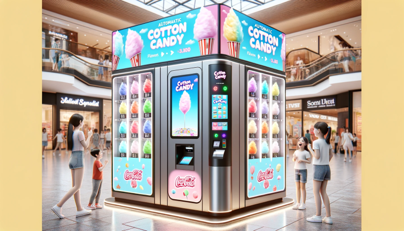 Best Price Cotton Candy Vending Machine For Sale Made In China