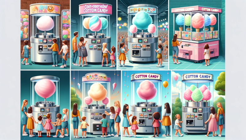 Best Price Cotton Candy Vending Machine For Sale Made In China