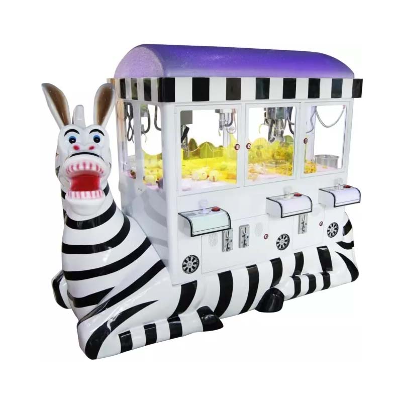 Six-Person-Zebra-Gift-Claw-Machine