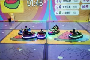 Interactive Grab the Block Bumper Car Game